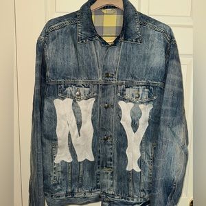 Gucci baseball NY Yankee denim jacket